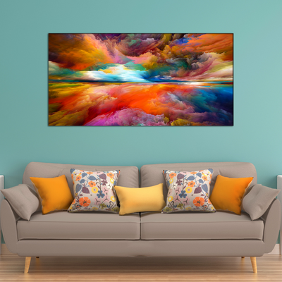 Colourful Sky Abstract Canvas Wall Painting