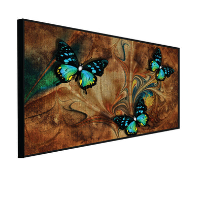 Butterfly Abstract Canvas Floating Frame Wall Painting