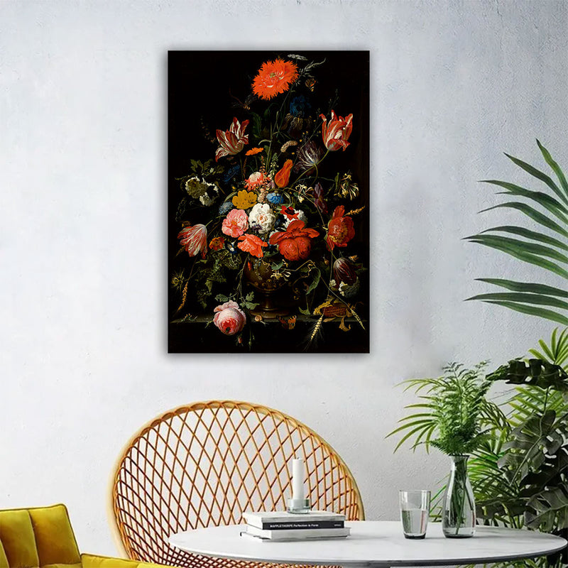 BEAUTIFUL FLOWER CANVAS WALL PAINTING
