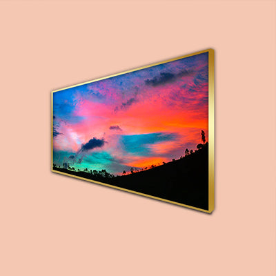 Colourful Weather Canvas Floating Frame Wall Painting