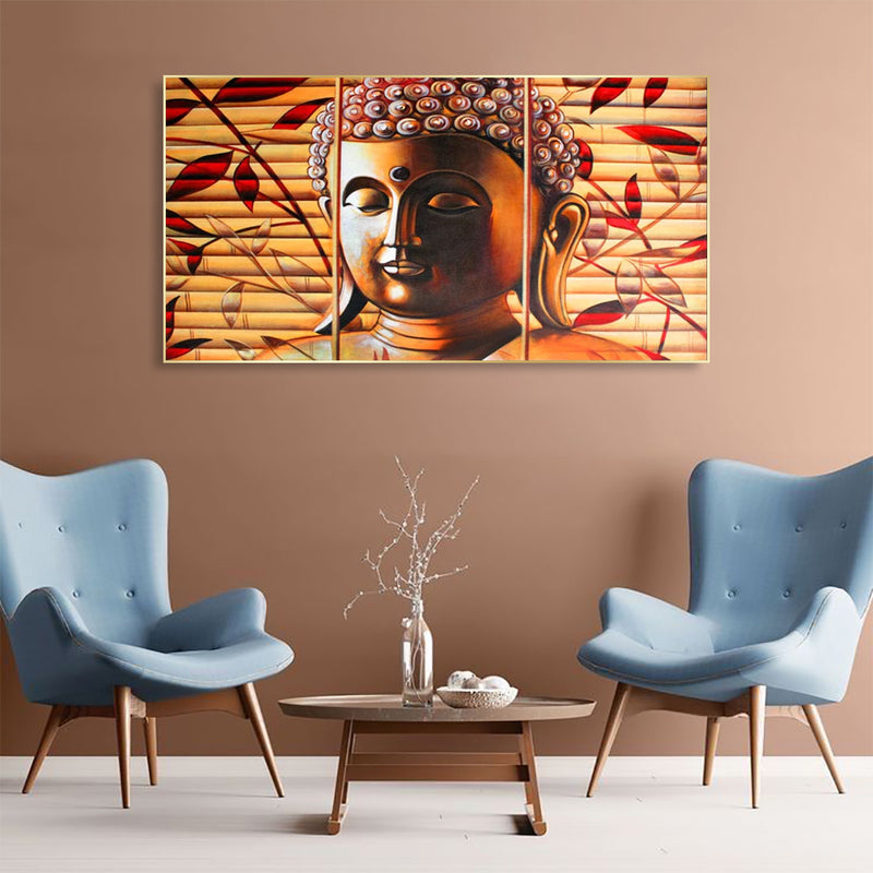 Spiritual Buddha Floating Frame Canvas Wall Painting