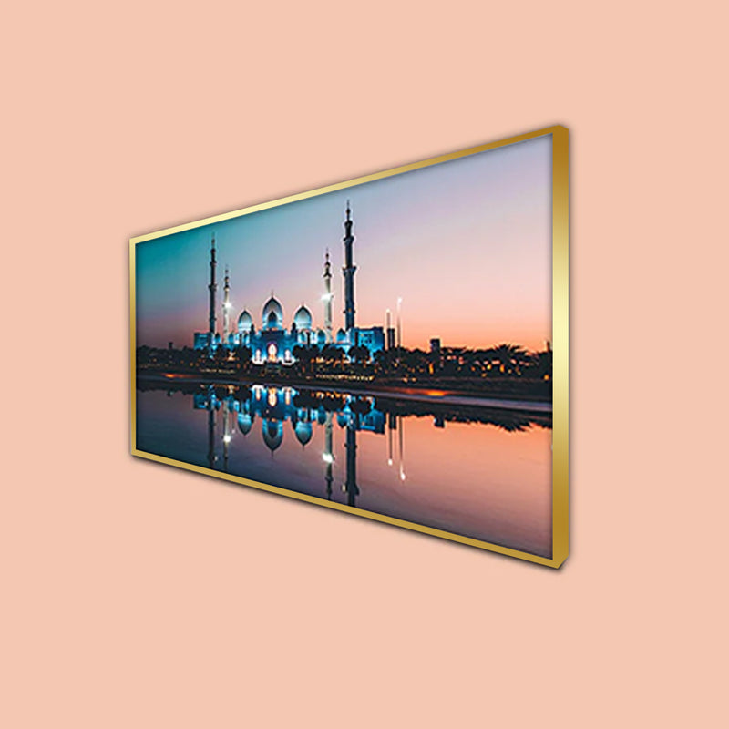 Sheikh Zayed Grand Mosque Canvas Floating Frame Wall Painting