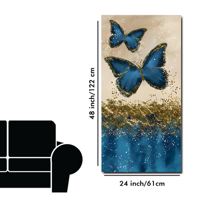 Beautiful Butterfly Premium Floating Frame Canvas Wall Painting