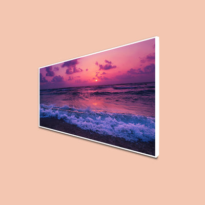 Beautiful Beach View Canvas Floating Frame Wall Painting
