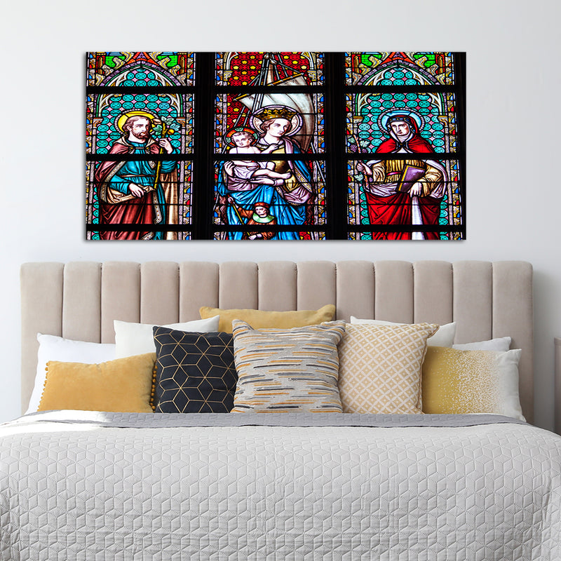 Jesus With Marry Canvas Wall Painting
