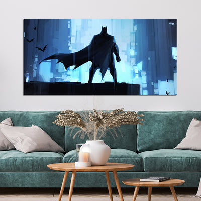 Batman Abstract Canvas Wall Painting