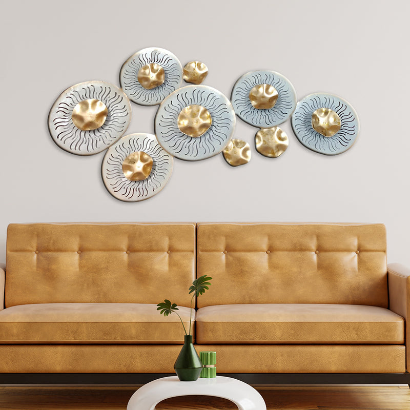 Abstract Floral Large Metal Wall Art