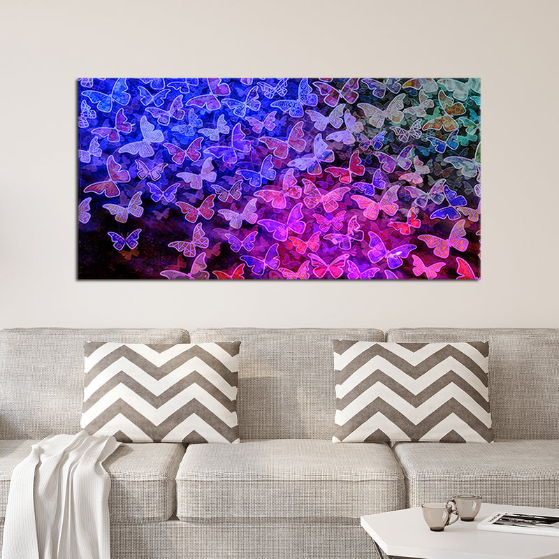 2D Butterfly Canvas Wall Painting