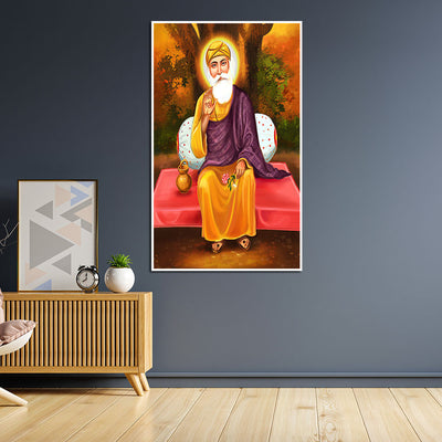 Guru Nanak Dev ji Sikh Floating Canvas Wall Painting