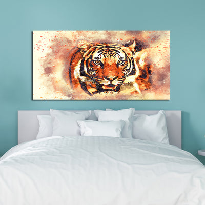 Abstract Tiger Face Canvas Wall Painting