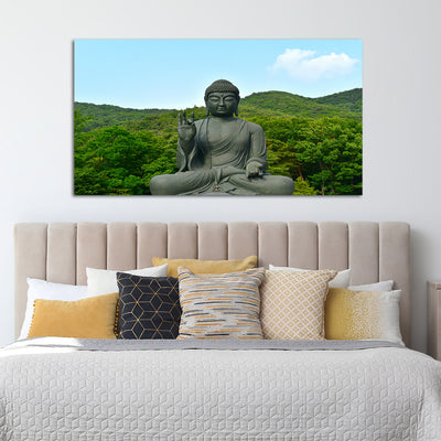 Buddha Statue Canvas Wall Painting