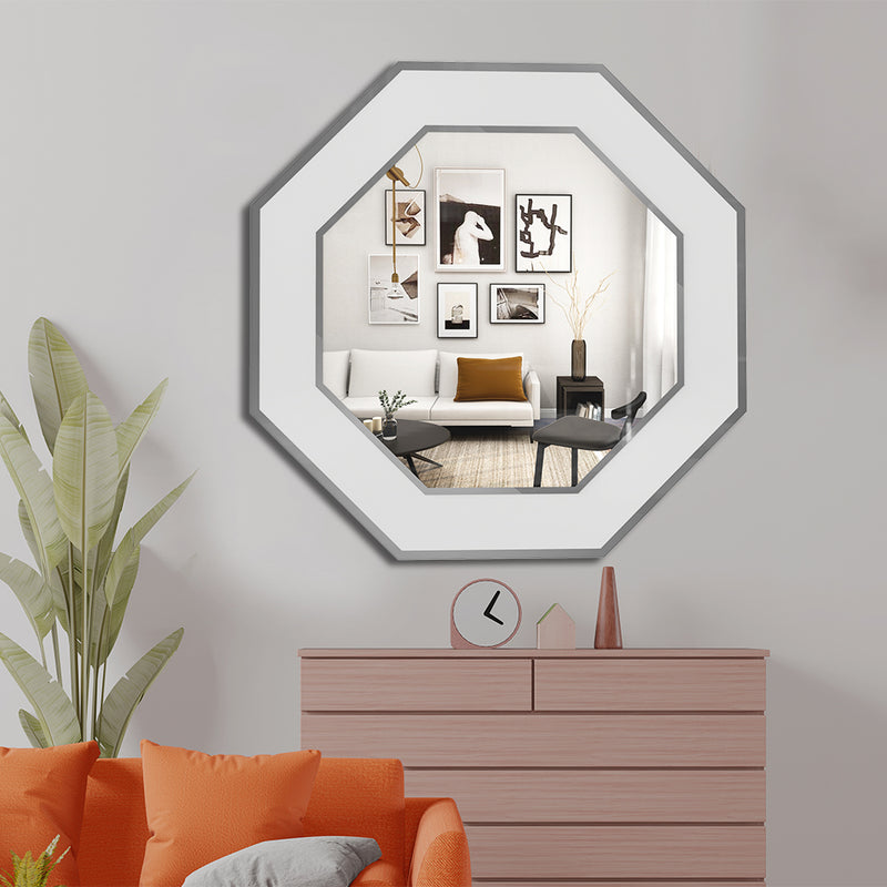 Hexagon Shape Wall Mirror