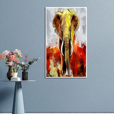 Elephant Canvas Floating Wall Painting