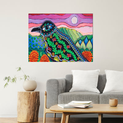 Mexican Art Wall Painting On Canvas