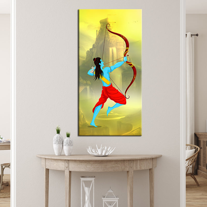 Lord Ram Modern Art Canvas Wall Painting