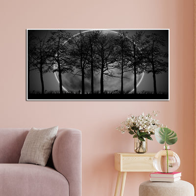 Black Forest Canvas Floating Frame Wall Painting
