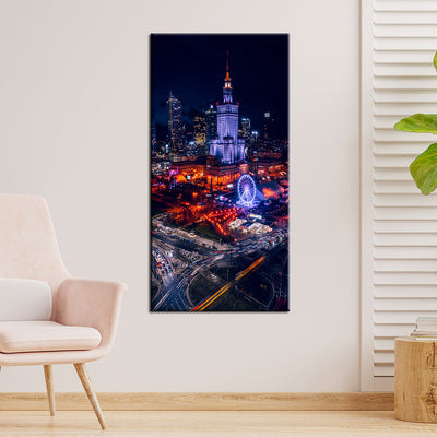 City On Night  Canvas Wall Painting