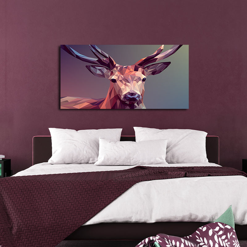 Deer Illustrations Canvas Wall Painting