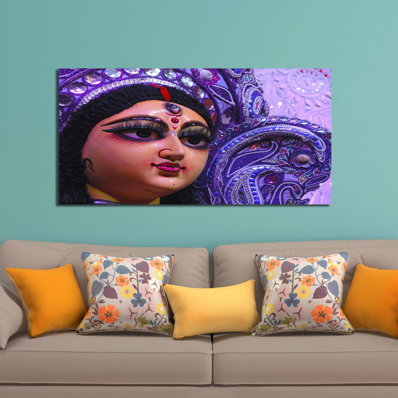 Goddess Durga Canvas Wall Painting
