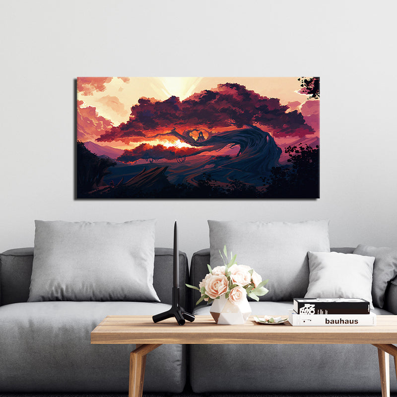 Giant Tree Abstract Canvas Wall Painting