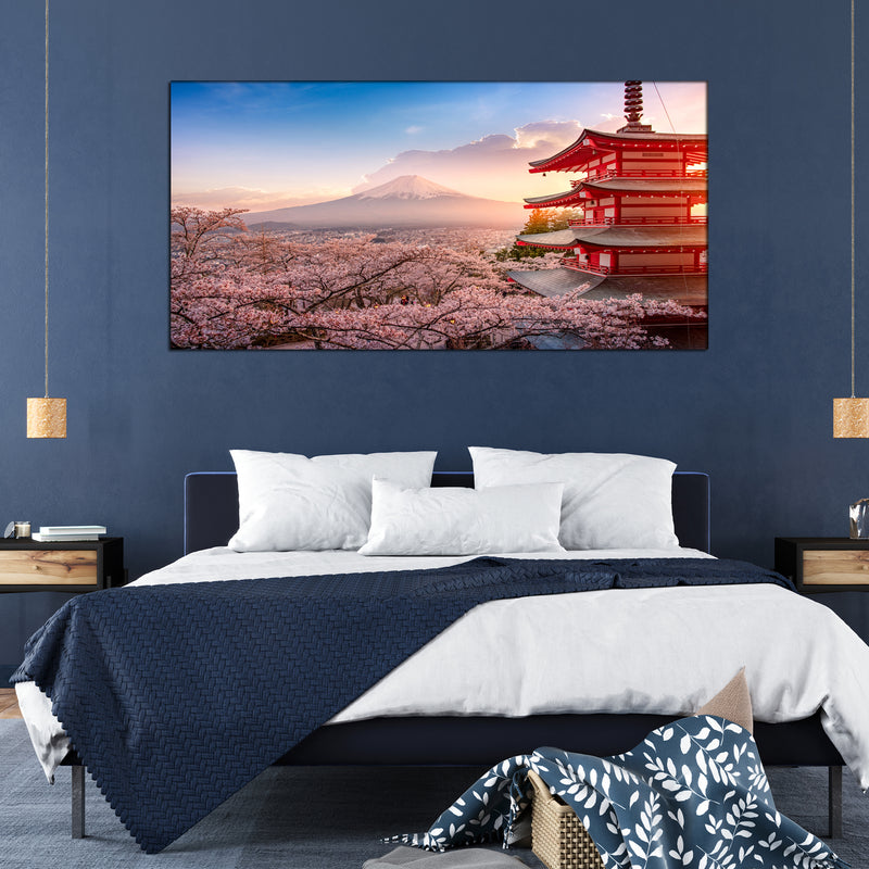 Mountain Sunrise View Canvas Wall Painting
