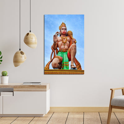 Lord Hanuman Canvas Wall Painting