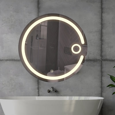 Illuminating Lunar LED Bathroom Mirror
