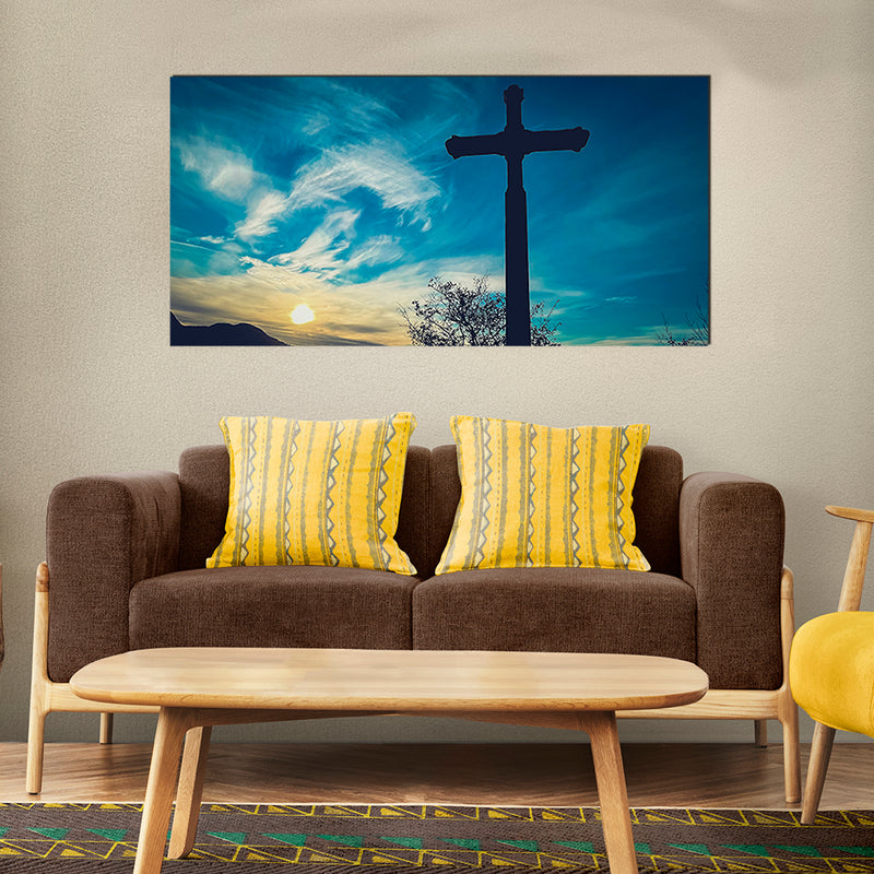 Christian Cross Canvas Wall Painting