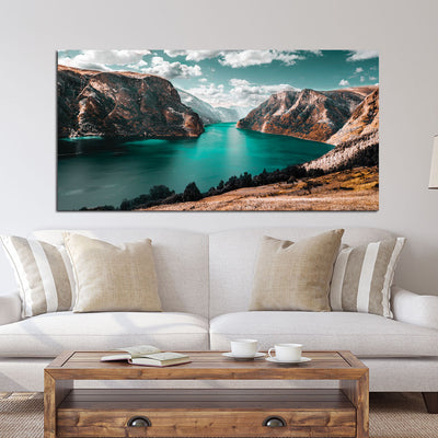 Moraine Lake Mountain View Canvas Wall Painting