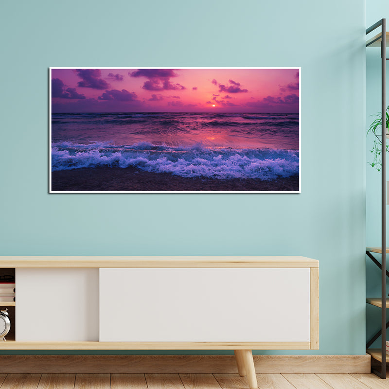 Beautiful Beach View Canvas Floating Frame Wall Painting