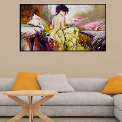 Artistic Abstract Art Floating Frame Canvas wall Painting