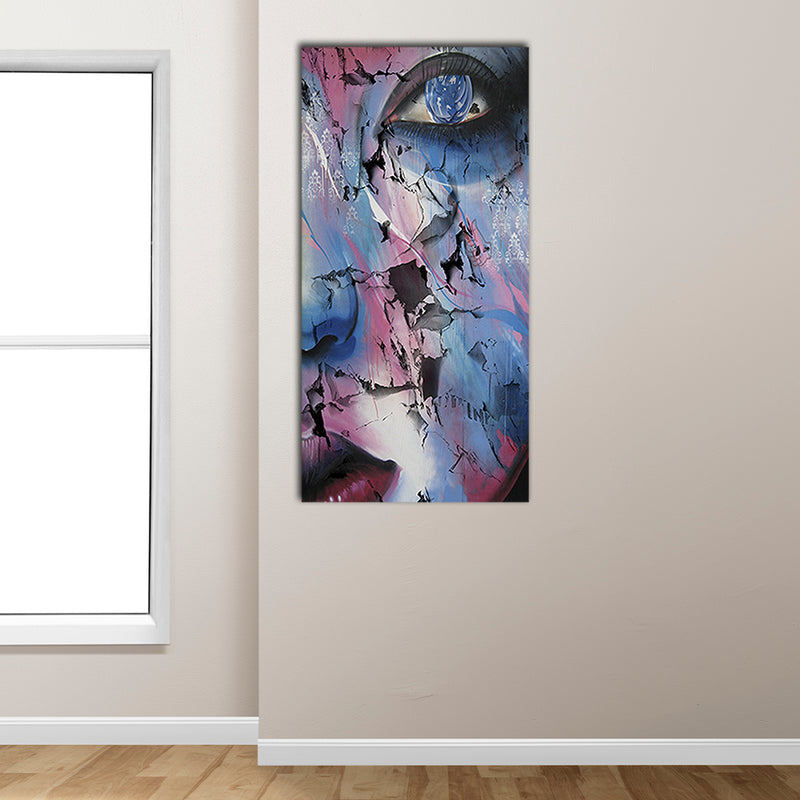 Abstract Broken Face Canvas Wall Painting