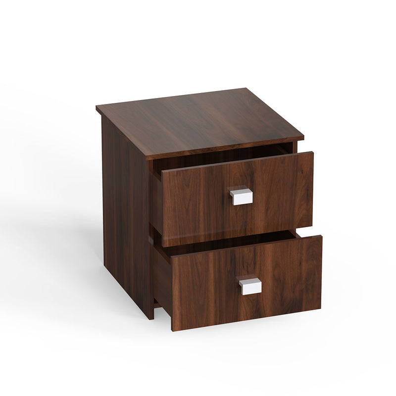 Kosmo Premium Bed Side Table in Walnut Finish