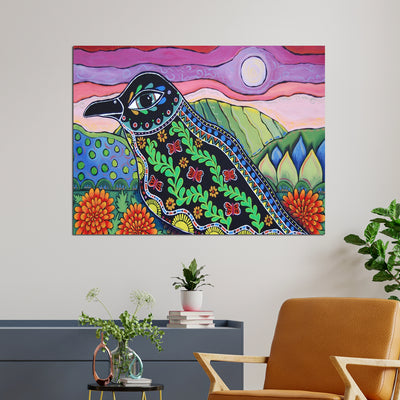 Mexican Art Wall Painting On Canvas