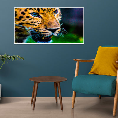 Jaguar Canvas Floating Frame Wall Painting