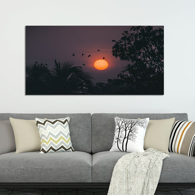 Clouds During Sunset View Canvas Wall Painting