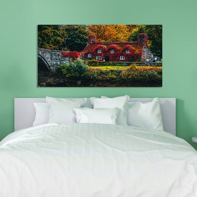 A Beautiful Flower Scenery Canvas Wall Painting