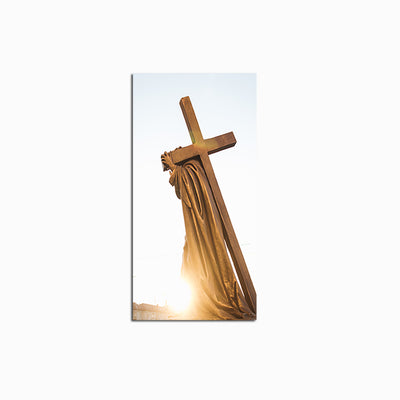 Jesus With Cross On Shoulder Canvas Wall Painting
