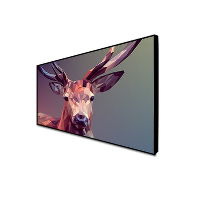 Deer Illustrations Canvas Floating Frame Wall Painting