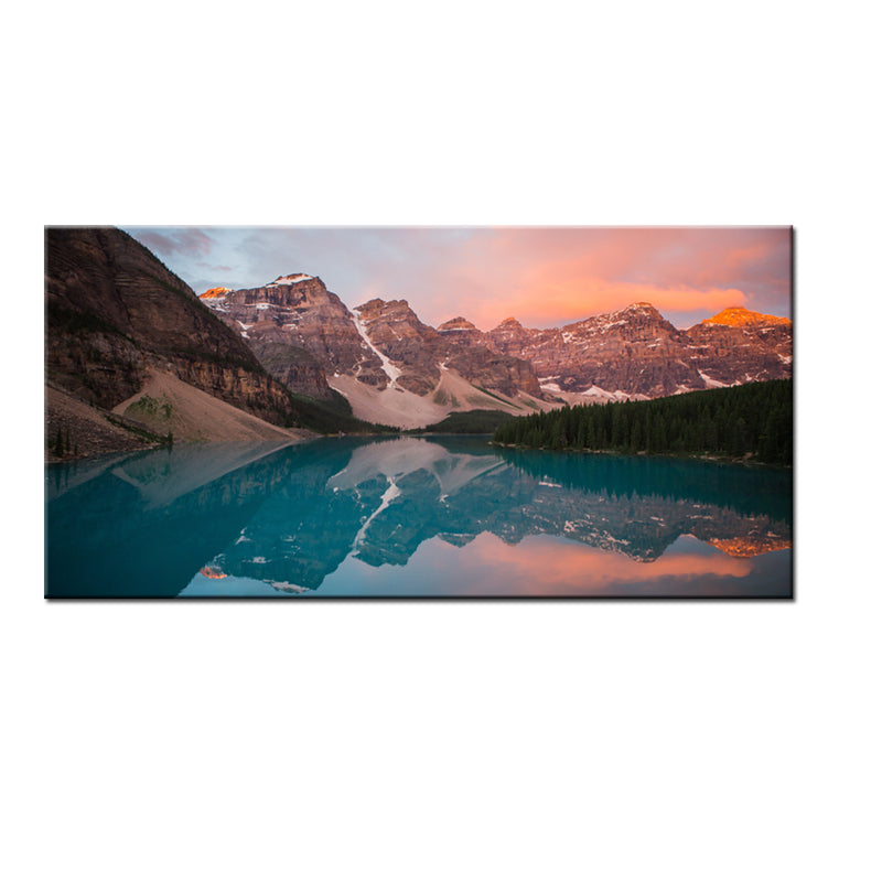 Mountain River View Canvas Modern Wall Painting