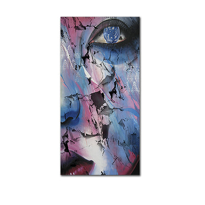 Abstract Broken Face Canvas Wall Painting
