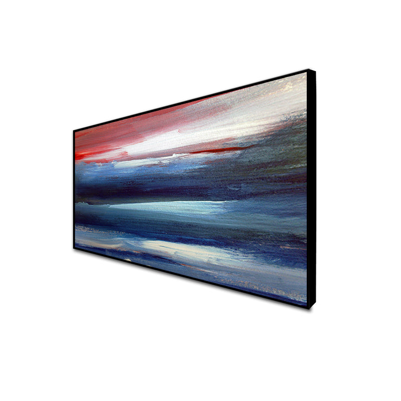 Colorful Patch Abstract Canvas Floating Frame Wall Painting