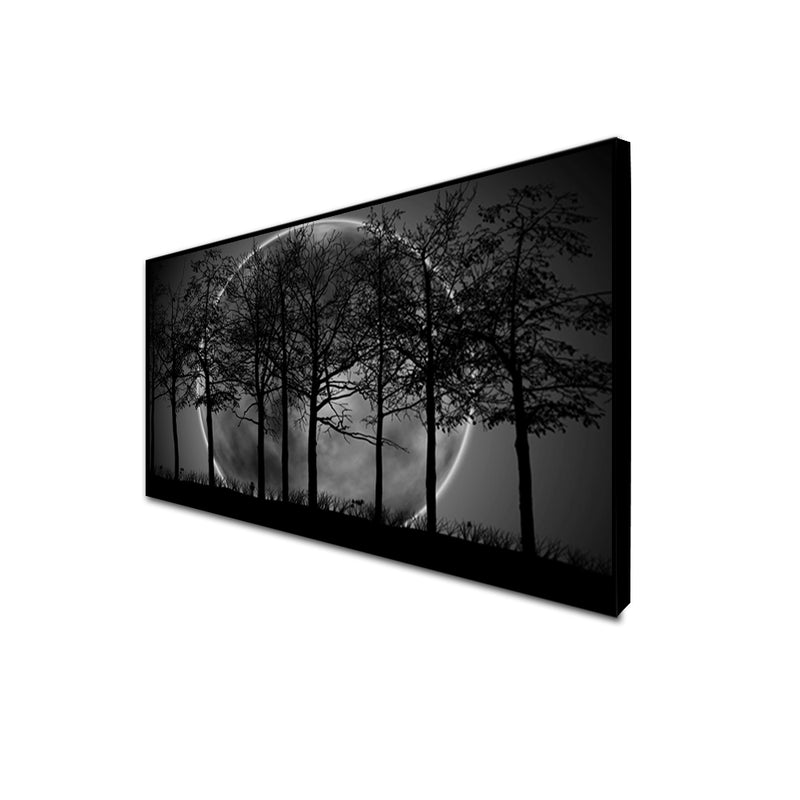 Black Forest Canvas Floating Frame Wall Painting