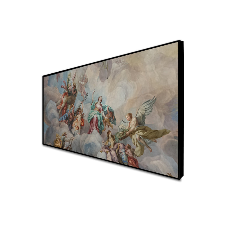 Jesus The Last Supper Standard Canvas Floating Frame Wall Painting
