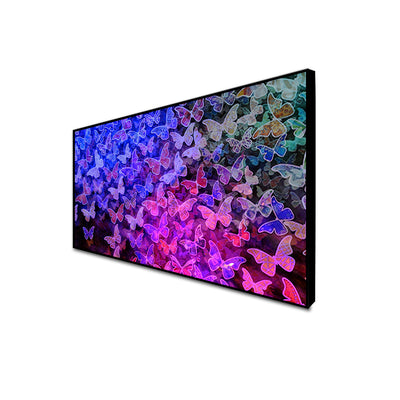 2D Butterfly Canvas Floating Frame Wall Painting