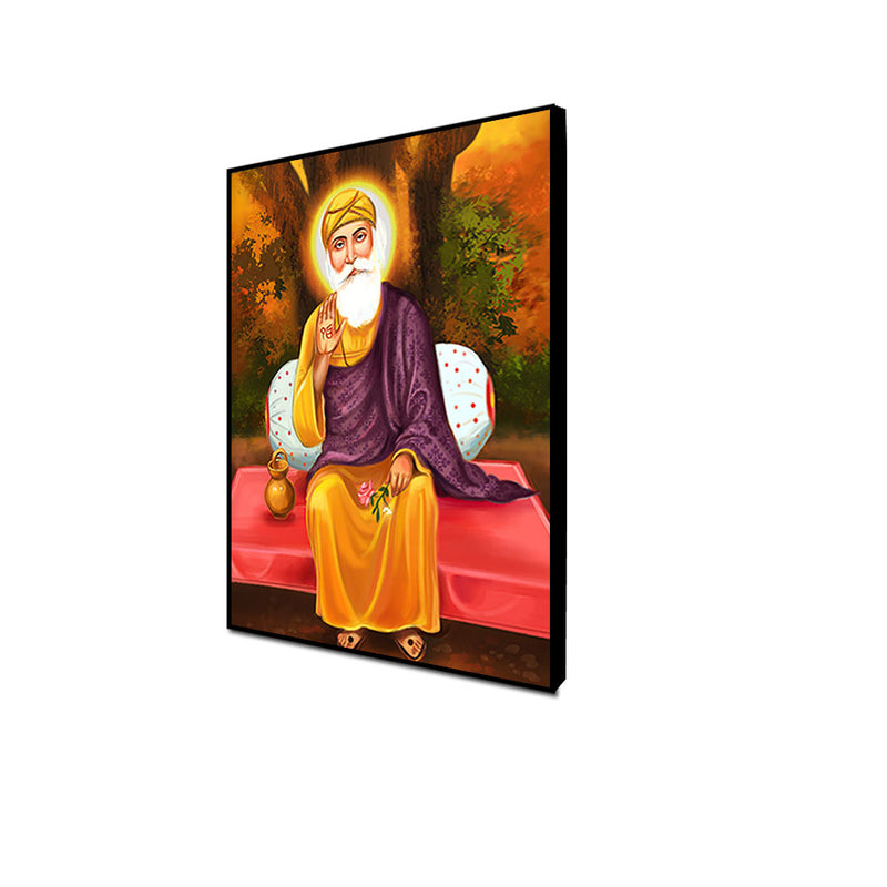 Guru Nanak Dev ji Sikh Floating Canvas Wall Painting