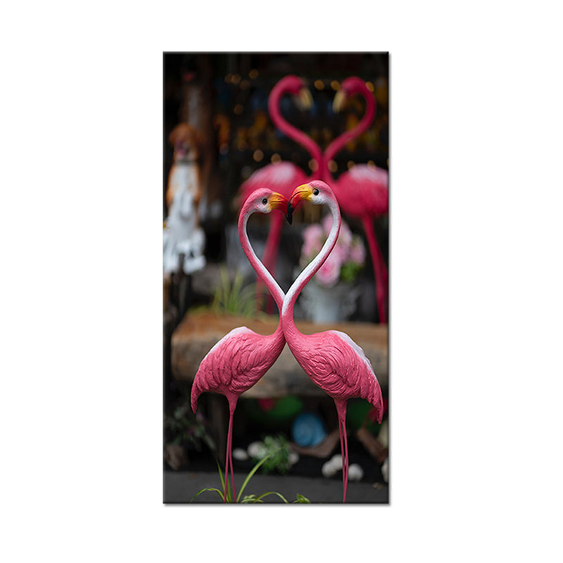 Flamingo Love Birds Canvas Wall Painting