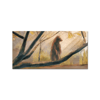 Bear In Forest Canvas Wall Painting