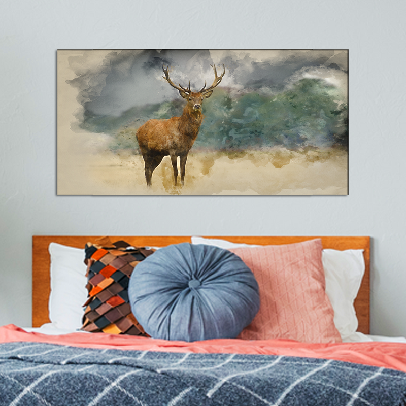 Beautiful Deer Canvas Wall Painting