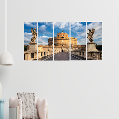 Adrian Park Monument Art Canvas Wall Painting - With 5 Panel
